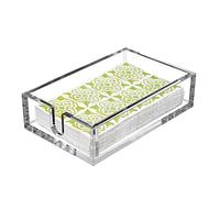 CY craft Acrylic Guest Towel Napkin Holder,Clear Bathroom Paper Hand Towels Storage Tray Modern Buffet Napkin Caddy,Fancy Flat Napkin Holders For Kitchen or Dining Room,9 x 5x 2.5 Inch,Pack of 1