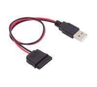 CY DC 5V USB Single to SATA 15Pin Power Cable for 2.5 inch SATA HDD SSD Disk Driver 5V 2A Max