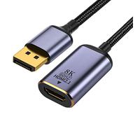 CY DisplayPort to HDMI Adapter,DP DisplayPort 1.4 Source Male to HDMI 2.0 Female Display 8K 60hz UHD 4K Monitor Adapter Cable