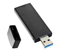 CY Enclosure 22x42mm NGFF B+M-Key M2 SSD SATA Protocol to USB 3.0 External PCBA Conveter Adapter Card with Black Case
