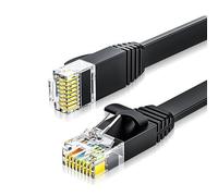 CY Ethernet Cable UTP Ultra Slim Flat Cat6 RJ45 Network Cable Twisted Pair Patch Cord for Laptop Router (30cm)