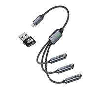 CY HUB USB 2.0 Type-C USB-C to 3 Ports Hub Cable Bus Power 1 to 3 Data for Laptop Desktop Phone Mouse Keyboard Printer Disk