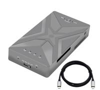 CY M.2 SSD Adapter,NGFF B+M Key M.2 SSD to 2.5inch SATA ＆ Micro USB 3.0 Combo HDD Disk Drive Enclosure Adapter (Dual NVME to USB C Raid)