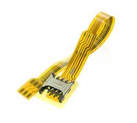 CY Micro SIM Card to Nano SIM Kit Male to Female Extension Soft Flat FPC Cable Extender 10cm