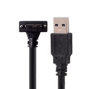CY Micro USB Screw Mount to 3.0 Data Cable for Industrial Camera 10Ft 16Ft 90 Degree Up Angled Left Angled Right Angled (5m, up angled)