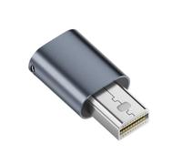 CY Mini-DP Virtual Display Adapter Mini Displayport Dummy Plug Headless Ghost Emulator 4K@17hz with LED Light Blue