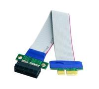 CY PCI-E Express 1X Slot Riser Card Extender Extension Ribbon Flex Relocate Cable 20cm