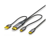 CY Reversed HDMI 4K Source to Type C USB-C Touch Screen Displays Male HDTV Cable for Laptop Monitor 2.0m