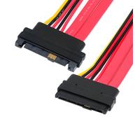 CY SFF-8482 SAS Cable 29Pin Male to Female Extension Cable for SAS Raid Server Hard Disk Drive SSD 12Gbps (1FT/30cm)
