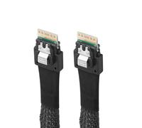 CY Slimline Cable PCI-E SAS 4.0 SFF-8654 4i 38pin Host to SFF-8654 Slim SAS Target Cable 40cm