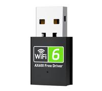 CY-SUZON USB WiFi Adapter for Desktop PC, AX600 USB WiFi 6 Adapter with 5GHz/2.4GHz Dual Band, Bulit-in Driver for Windows 10/11 (AX600-MINI)
