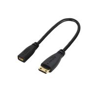 CY Type D Micro HDMI v1.4 Socket Female to Type C Mini HDMI Male Convertor Adapter Cable 20cm