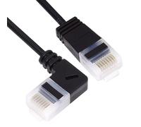 CY Ultra Thin Slim Cat6 Ethernet Cable RJ45 Right Angled UTP Network Cable Patch Cord 90 Degree Cat6a Lan for Laptop Router TV BOX