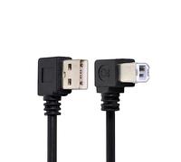 CY USB 2.0 A Male to B Male Printer Scanner Right Angled 90 Degree Cable 100cm