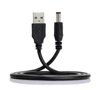 CY USB 2.0 A Type Male to 5.5 x 2.5mm DC 5V Power Plug Barrel Straight Connector Charge Cable