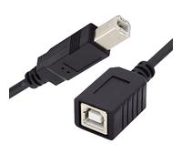 CY USB 2.0 B Type Male to Female Extension Cable 20cm for Printer Scanner Disk