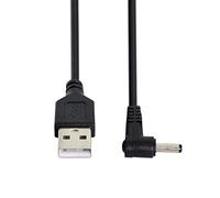 CY USB 2.0 Male to Right Angled 90 Degree 3.5mm 1.35mm DC Power Plug Barrel 5v Cable 100 cm
