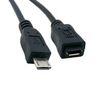 CY USB 2.0 Micro USB 5Pin Male to Female Extension Cable Hi Speed for Data Power 50cm