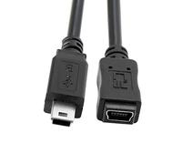 CY USB 2.0 Mini USB 5Pin Male to 5Pin Female Extension Cable Hi Speed for Data Power 50cm