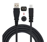 CY USB 2.0 Type-A to Camera Mini 8P Data Power Cable for Coolpix UC-E6 UC-E16 UC-E17 DSC-W DMC-S EX-Z