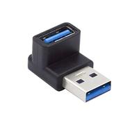CY USB 3.0 Type A Male to Female Extension Power Data Video Adapter 90 Degree Up Angled Type 10Gbps
