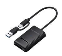 CY USB 3.0 USB-C Type-C Type-A to NVME M-key M.2 NGFF SATA SSD Docking Horizontal External Cable Enclosure RTL9210B Chipset