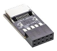 CY USB 3.1 Front Panel Socket Key-A Type-E to USB 2.0 9Pin 10Pin Mainboard Header Male Extension Adapter