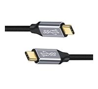 CY USB-C USB 3.1 Type C Gen2 Male to Male Data Video Cable with E-Marker for Tablet & Phone & Laptop 10Gbps (50cm)
