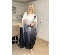 CY Women's Black Ombre Oversized Top & Pleated Trouser Set CY Black One Size