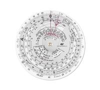 CYA E6B-R 6" Diameter Circular Flight Computer, Upgrade Aviation Pilot Flight Computer Calculator Standard Flying Training Student Use with IFR VFR Sectional Charts