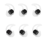 CYADCI Large Earbud Tips 3 Pairs Soft and Comfortable Silicone Earbud Tips Noise Isolation Tips White Earbud Replacement Tips Compatible with Bose Qc20 Qc30 IE2 SoundSport IE3 SIE2i Earphones