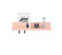 CYairong-22 Floating Wall Shelves Wall Shelves with Hooks, Metal Floating Mounted Bedroom Wall Shelf(Pink,Middle)