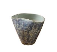 CYairong-22 flower pot Ceramic Planters: With Their Unique Designs, They Perfectly Blend Artistic Flair With A Vintage Aesthetic Plant Containers Accessories(Blue)