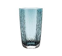 CYairong-22 Glass Cup Blue Hexagonal Drinking Glasses, Hammered Lead-Free Crystal Glass Cup for Cold and Hot Drinks, Dishwasher Safe Coffee Glasses Mugs(Large)