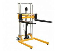 CYairong-22 Pallet Truck Foot Pedal Lift Hydraulic Stacker 300kg 80cm Fork for Workshop Storage Pallet Jack