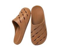 CYairong-22 Slippers Women Non-Slip Summer Breathable Clogs, Indoor Outdoor Unisex Closed Toe Slides for Bathroom Shower Gym Pool Beach bath slippers(Bruin,Alpha XXX-Large)