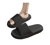 CYairong-22 Slippers Women Shower Shoes for Men and Women, Simple Comfortable House Slippers, Lightweitht Non Slip Indoor Outdoor Slides bath slippers(Black,Alpha XXX-Large)