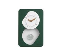 CYairong-22 Wall Clock 54 * 36cm Rectangle Wall Clock - Non-Ticking Quartz Battery-Powered Modern Black/Grey for Bedroom, Kitchen & Living Room Clock(Black)