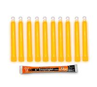 Cyalume-9-08005 SnapLight Orange Glow Sticks - 6 Inch Industrial Grade, Ultra Bright Light Sticks with 12 Hour Duration (Pack of 10)