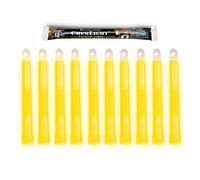 Cyalume ChemLight Military Grade Chemical Light Sticks - 12 Hour Duration Light Sticks Provide Intense Light, Ideal as Emergency or Safety Lights, for Tactical Applications, Hiking or Camping and Much More, Standard Issue for U.S. Military Personnel - Yellow, 6” Long (Pack of 10)
