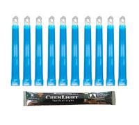 Cyalume ChemLight Military Grade Chemical Light Sticks, Blue, 6" Long, 8 Hour Duration (Pack of 10)