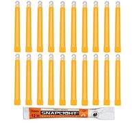 Cyalume SnapLight Orange Glow Sticks - 6 Inch Industrial Grade, High Intensity Light Sticks with 12 Hour Duration (Pack of 20