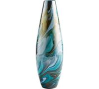 Cyan Design Vases & Planters, Blue Gold Swirl, M