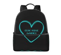 CyanLit Celiac Disease Awareness Lightweight Backpack Sports School Back Pack For Work Hiking Gym Travel