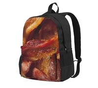 CyanLit Delicious Bacons Backpack for Women Men Work Hiking Gym Picnic Travel Backpack