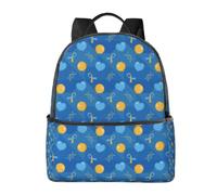 CyanLit Down Syndrome Awareness Day Lightweight Backpack Sports School Back Pack For Work Hiking Gym Travel