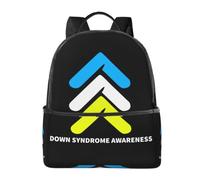 CyanLit Down Syndrome Awareness Month Lightweight Backpack Sports School Back Pack For Work Hiking Gym Travel