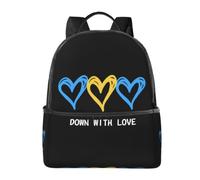 CyanLit Down Syndrome Awareness Month Lightweight Backpack Sports School Back Pack For Work Hiking Gym Travel
