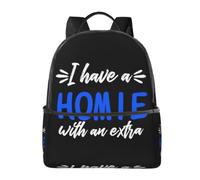 CyanLit Down Syndrome Awareness Month Lightweight Backpack Sports School Back Pack For Work Hiking Gym Travel