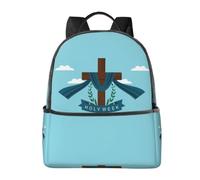 CyanLit Holy Week Lightweight Backpack Sports School Back Pack For Work Hiking Gym Travel